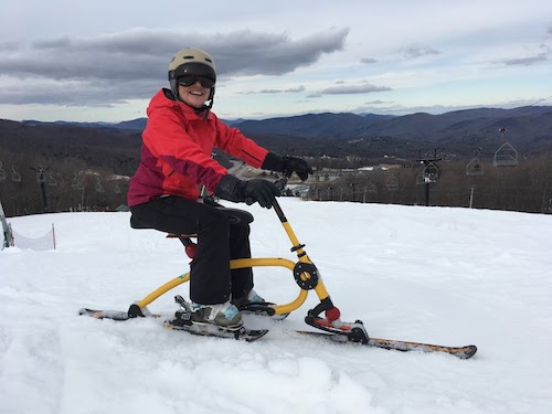 Have you ever ski biked? I have — and it’s a blast!